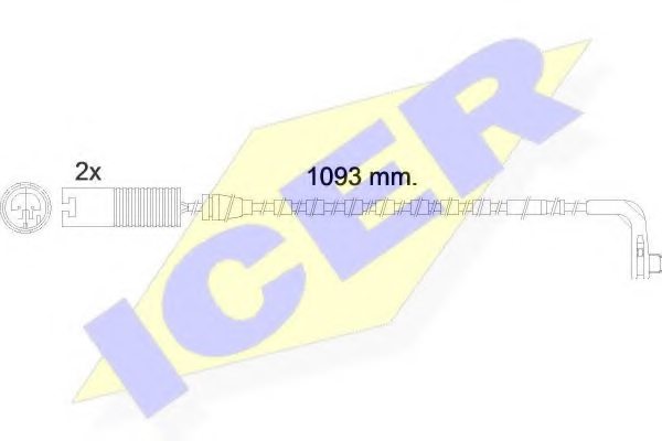 ICER 610475 E C Warning Contact, brake pad wear